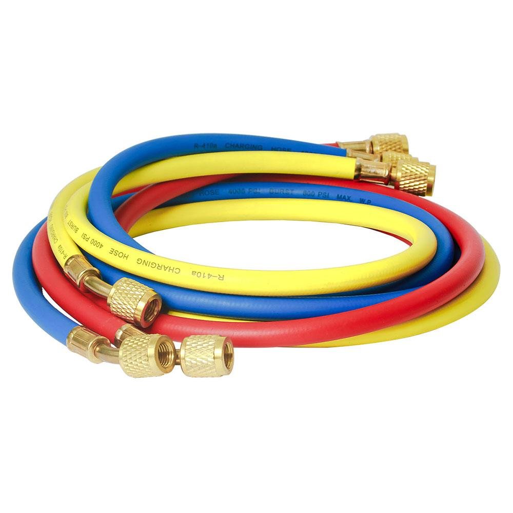 Elitech Refrigerant Charging Hoses Set, 1/4''Fitting