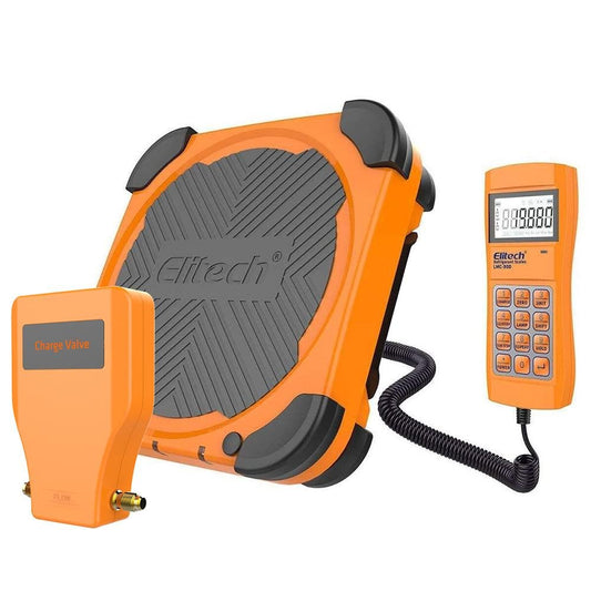Elitech LMC-300 HVAC Refrigerant Charging Scale with Solenoid 220 Lbs